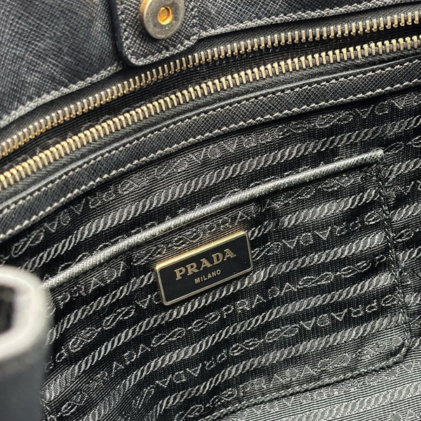 Prada Saffiano Lux Galleria Tote Large Black (Pre-owned) 7JGRCCM