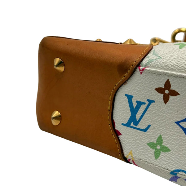 Louis Vuitton White Monogram “Murakami” Judy MM Bag (Pre-owned) G82MBTQ