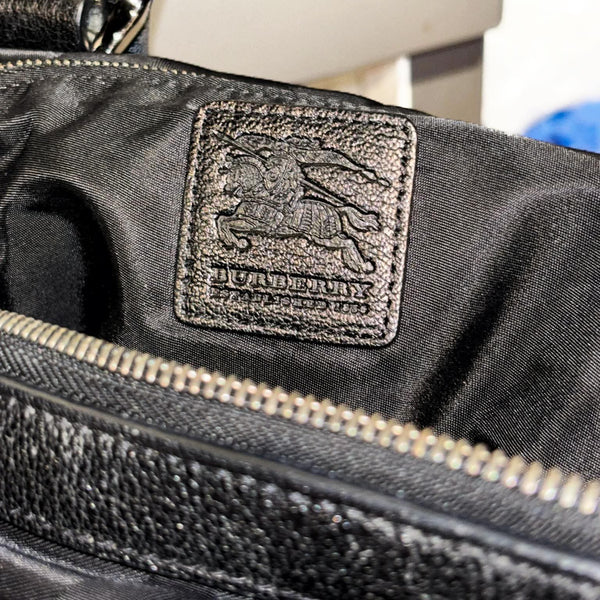 Burberry Black Jacquard Nova-Check SM Johnstone Tote Bag (Pre-owned)