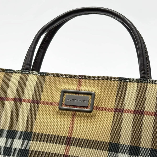 Burberry Nova Check Tote Bag Pvc Beige (Like new)