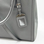 Load image into Gallery viewer, Prada 2015-2026 Medium Bicolor Saffiano Lux Galleria Satchel Grey (Like new) 8D976YD
