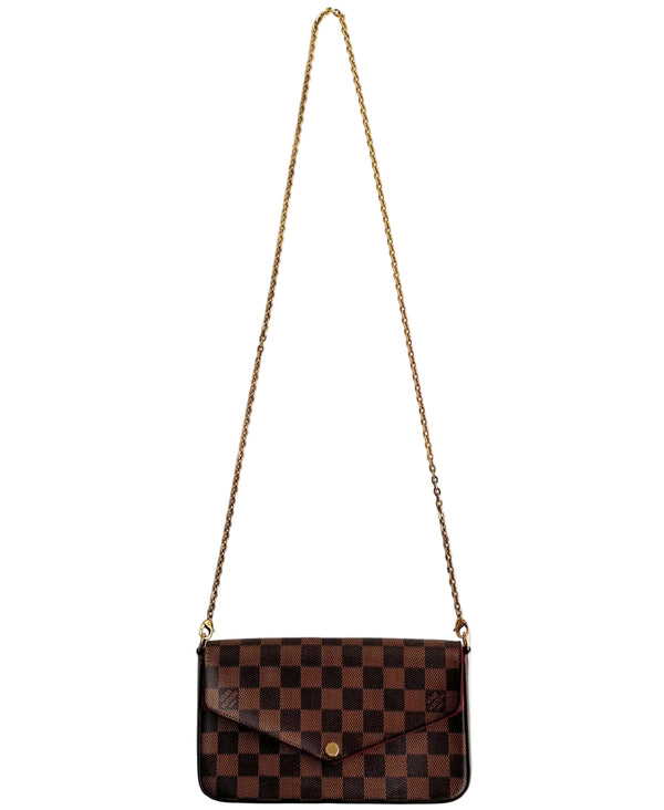 Louis Vuitton Pochette Félicie Damier Ebene Canvas (Like new) YYBWTJ3