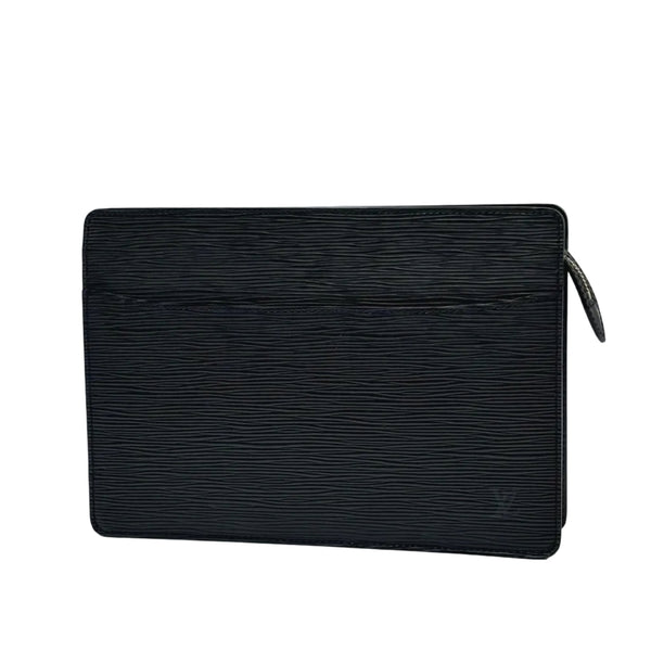 Louis Vuitton Black Epi Leather Pochette Homme Clutch Bag (Like new)