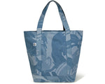 Load image into Gallery viewer, AAPE  Moonface embroidered camo denim tote
