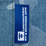 Load image into Gallery viewer, AAPE  Moonface embroidered camo denim tote
