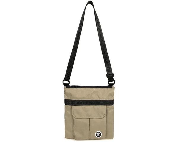 AAPENOW moonface logo crossbody bag Beige
