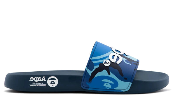 AAPE Blue Camo Slides