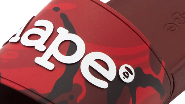 AAPE Red Camo Slides