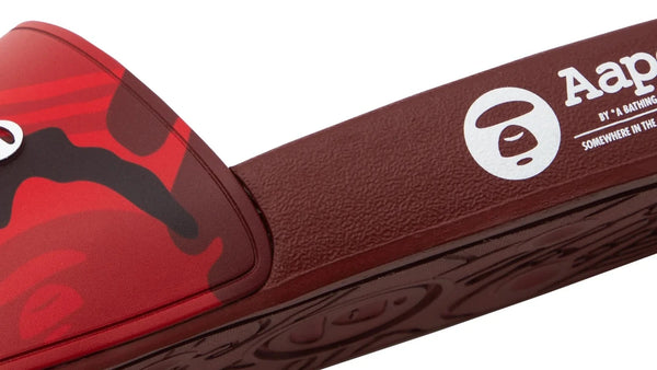 AAPE Red Camo Slides