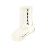 Load image into Gallery viewer, AAPENOW Moonface Logo Socks Ivory
