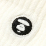 Load image into Gallery viewer, AAPENOW Moonface Logo Socks Ivory
