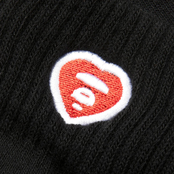 AAPE Moonface Embroidered Ankle Socks Black