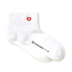 Load image into Gallery viewer, AAPE Moonface Embroidered Ankle Socks White
