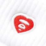 Load image into Gallery viewer, AAPE Moonface Embroidered Ankle Socks White
