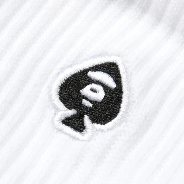 AAPENOW Spades Socks White