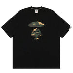 Load image into Gallery viewer, AAPEUNVS moonface graphic tee Black/Green
