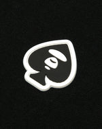 Load image into Gallery viewer, AAPENOW spades moonface logo short sleeve tee black

