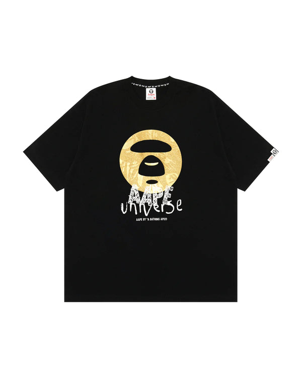 AAPE UNVS moonface logo short sleeve tee AAPTEM1648XXO