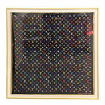 Load image into Gallery viewer, Louis Vuitton x Takashi Murakami Monogram Multicolor Square 90 Black (Framed)
