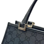Load image into Gallery viewer, Gucci Black Guccissima Jacquard Jackie Tote (Pre-owned) 78GMTVQ
