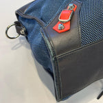 Load image into Gallery viewer, Balenciaga Mesh Arena Classic Silver Hardware Mini City Black Navy Orange (Pre-owned)
