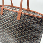 Load image into Gallery viewer, Goyard Artois PM Bag Black &amp; Tan (Like new) VTQMJ6C
