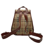 Load image into Gallery viewer, Burberry Brown Haymarket Check Leather Backpack (Pre-owned)
