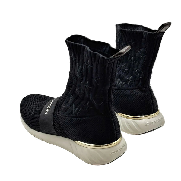 Louis Vuitton Black Monogram Technical Fabric Aftergame Sneakers (Pre-owned)