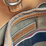 Load image into Gallery viewer, Burberry Saddle Brown Canvas Check Medium Susanna Hobo Bag (Pre-owned) 9YK3D39
