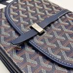 Load image into Gallery viewer, GOYARD Belvedere PM Bag Navy Blue (Like new) VK47X8B
