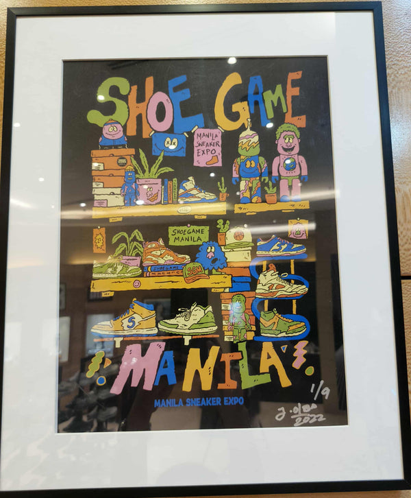 Jethro Olba Manila Sneaker Expo 12 Poster 2.0 Ed. Of 9 (Framed)