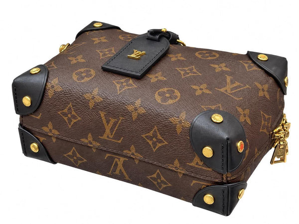 Louis Vuitton Pre-Owned Petite Malle Souple Handbag Monogram Canvas with Leather Shoulder Bag (Like new)  H8JWRT8