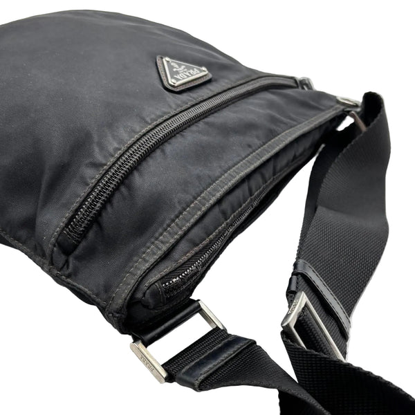 Prada Re-Nylon Messenger Bag Black (Pre-owned)