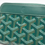 Load image into Gallery viewer, Goyardine Matignon PM Wallet Green (Like new) XKCHYY3
