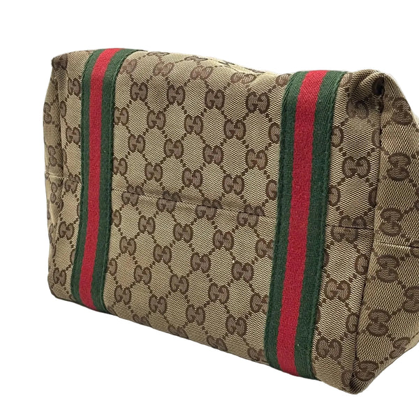 Gucci Monogram Jolicoeur Tote Dark Brown (Pre-owned) 2KHBGRW