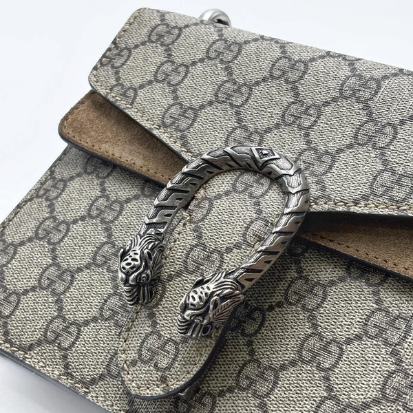 Gucci Dionysus Shoulder Bag GG Supreme Mini Beige (Like new) BHGWJM9