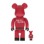 Load image into Gallery viewer, Bearbrick x Squid Game Guard (Circle) 100% &amp; 400% Set

