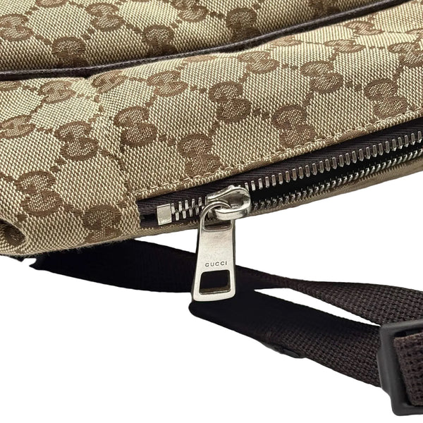 Gucci Monogram Travel Backpack Dark Brown (Like new) JGC24G2