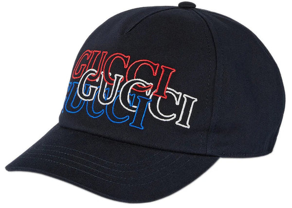 Gucci Black Logo-Embroidered Baseball Cap