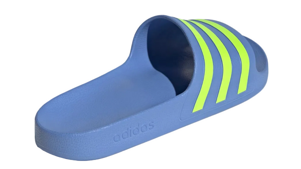 Adidas Adilette Aqua Slides Blue Fusion Lucid Lemon