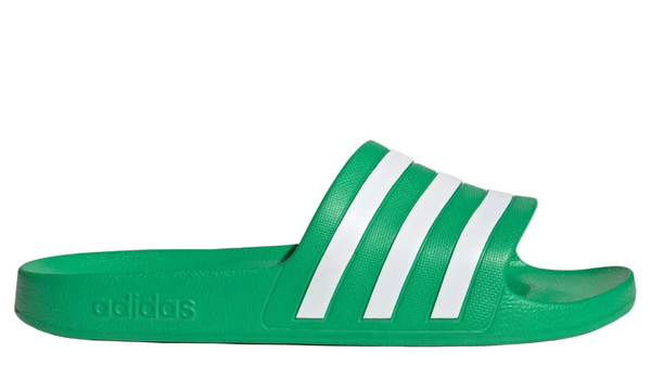 Adidas Adilette Aqua Slides Vivid Green Cloud White