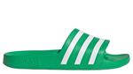 Load image into Gallery viewer, Adidas Adilette Aqua Slides Vivid Green Cloud White

