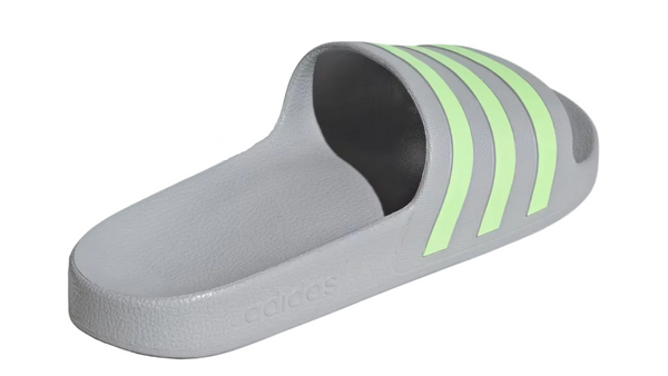 Adidas Adilette Aqua Slides Grey Two Green Spark Grey