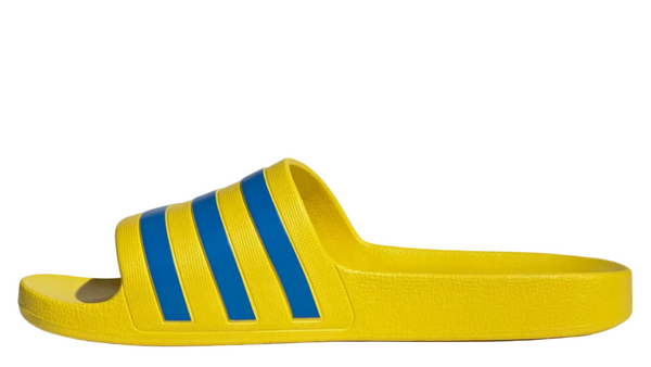 Adidas Adilette Aqua Slides Yellow Bright Royal