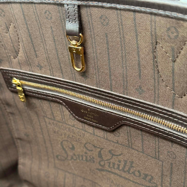 Louis Vuitton Fusain Monogram Idylle Neverfull MM Bag (Like new) Y9D86VX