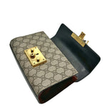 Load image into Gallery viewer, Gucci Small Padlock Shoulder Bag in GG Supreme Canvas &amp; Leather (Like new) HG74VMC
