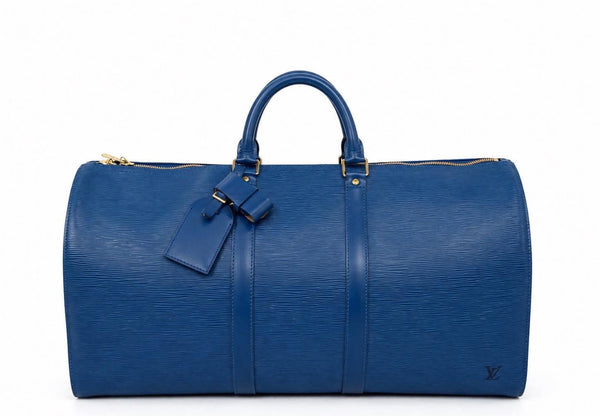 Louis Vuitton Toledo Blue Epi Leather Keepall 50 Bag (Pre-owned) XH8VR47