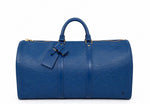 Load image into Gallery viewer, Louis Vuitton Toledo Blue Epi Leather Keepall 50 Bag (Pre-owned) XH8VR47
