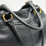 Load image into Gallery viewer, Prada Black Vitello Daino Leather Tote Bag (Pre-owned) 43RRTJC
