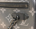 Load image into Gallery viewer, Louis Vuitton 2019 Monogram Eclipse Pochette Volga Clutch Bag Black “Like New”
